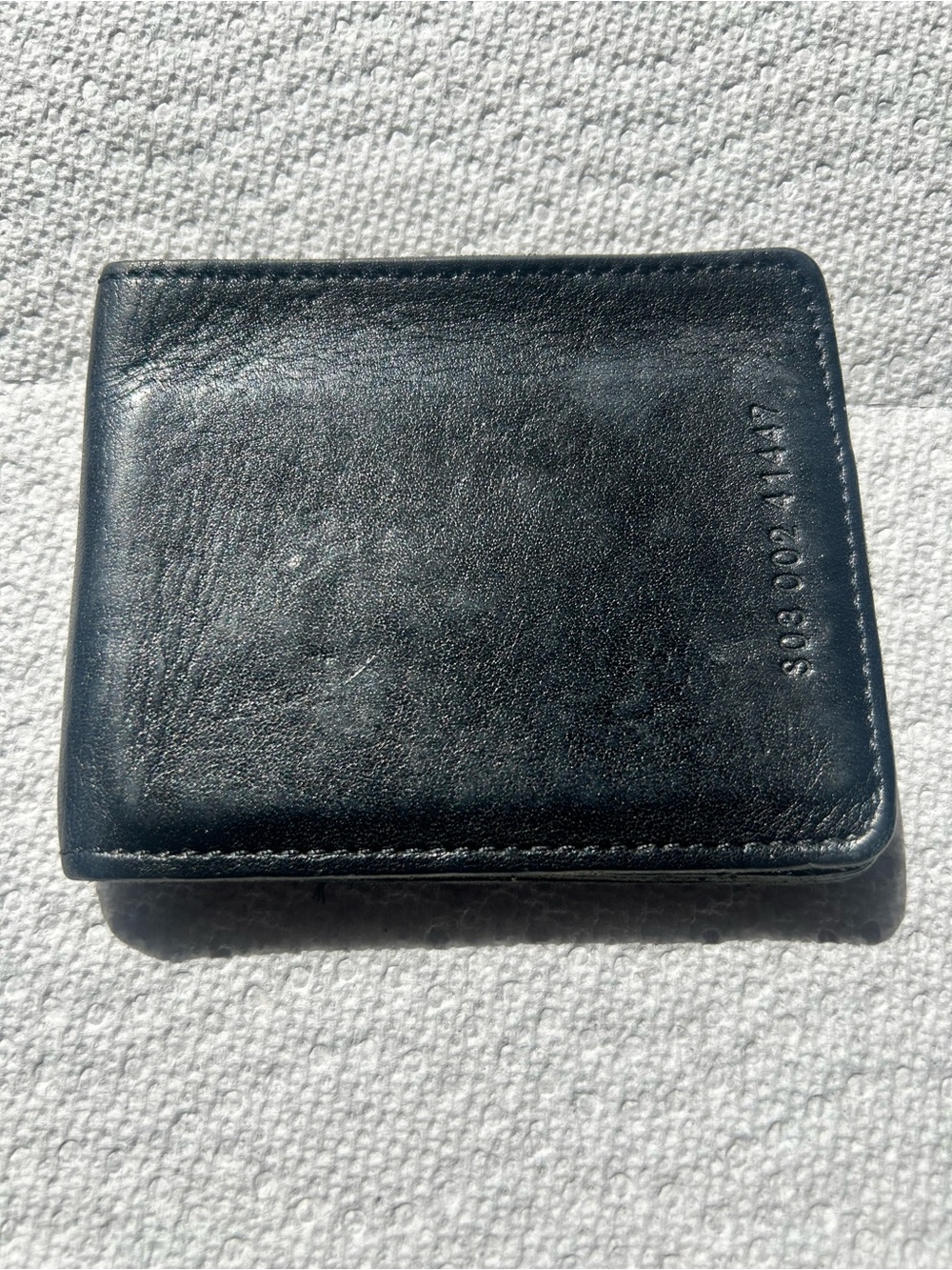 Shinola Detroit Men's Bifold American Made Black Leather Wallet 4 x 3.25